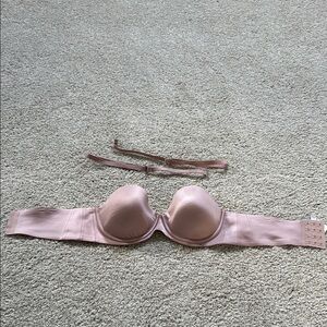 34D Like NEW Soma Pink Vanishing Back Strapless Bra Seamless Intimates